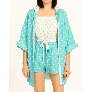 Vintage 60's Roxanne Swimsuit & Jacket Cover-Up Polka Dot sz 10 Union Tag